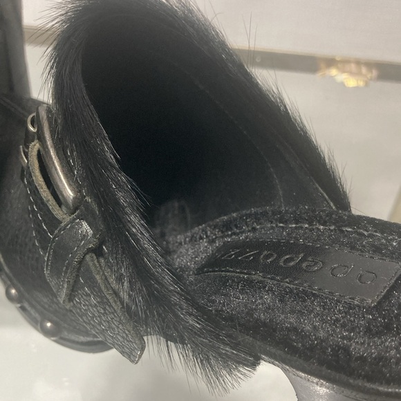 Apepazza Black leather mules with silver studding - Picture 4 of 13